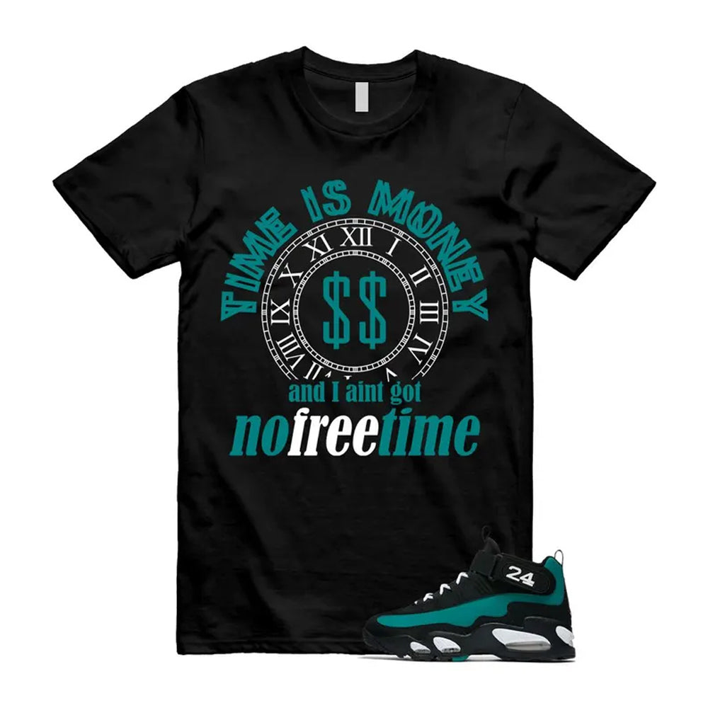 Freshwater Air Griffey Max 1 24 Black White Teal Shirt To Match Time Is Money T-Shirt 2026