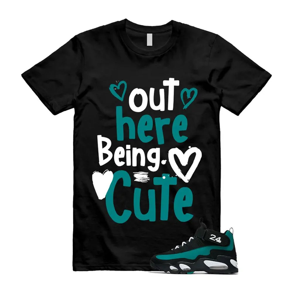Freshwater Air Griffey Max 1 24 Black White Teal Shirt To Match Out Here Being Cute T-Shirt 2026