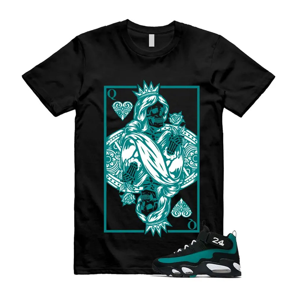 Freshwater Air Griffey Max 1 24 Black White Teal Shirt To Match Queen Card T-Shirt 2026