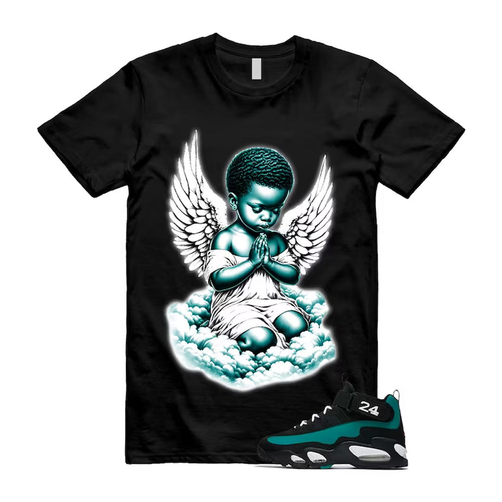 Freshwater Air Griffey Max 1 24 Black White Teal Shirt To Match Angel T-Shirt 2026