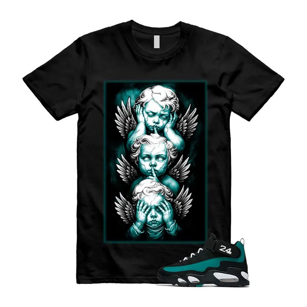 Freshwater Air Griffey Max 1 24 Black White Teal Shirt To Match No Evil T-Shirt 2026