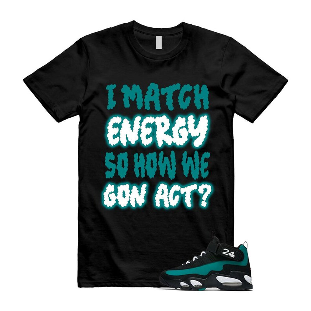 Freshwater Air Griffey Max 1 24 Black White Teal Shirt To Match I Match Energy T-Shirt 2026