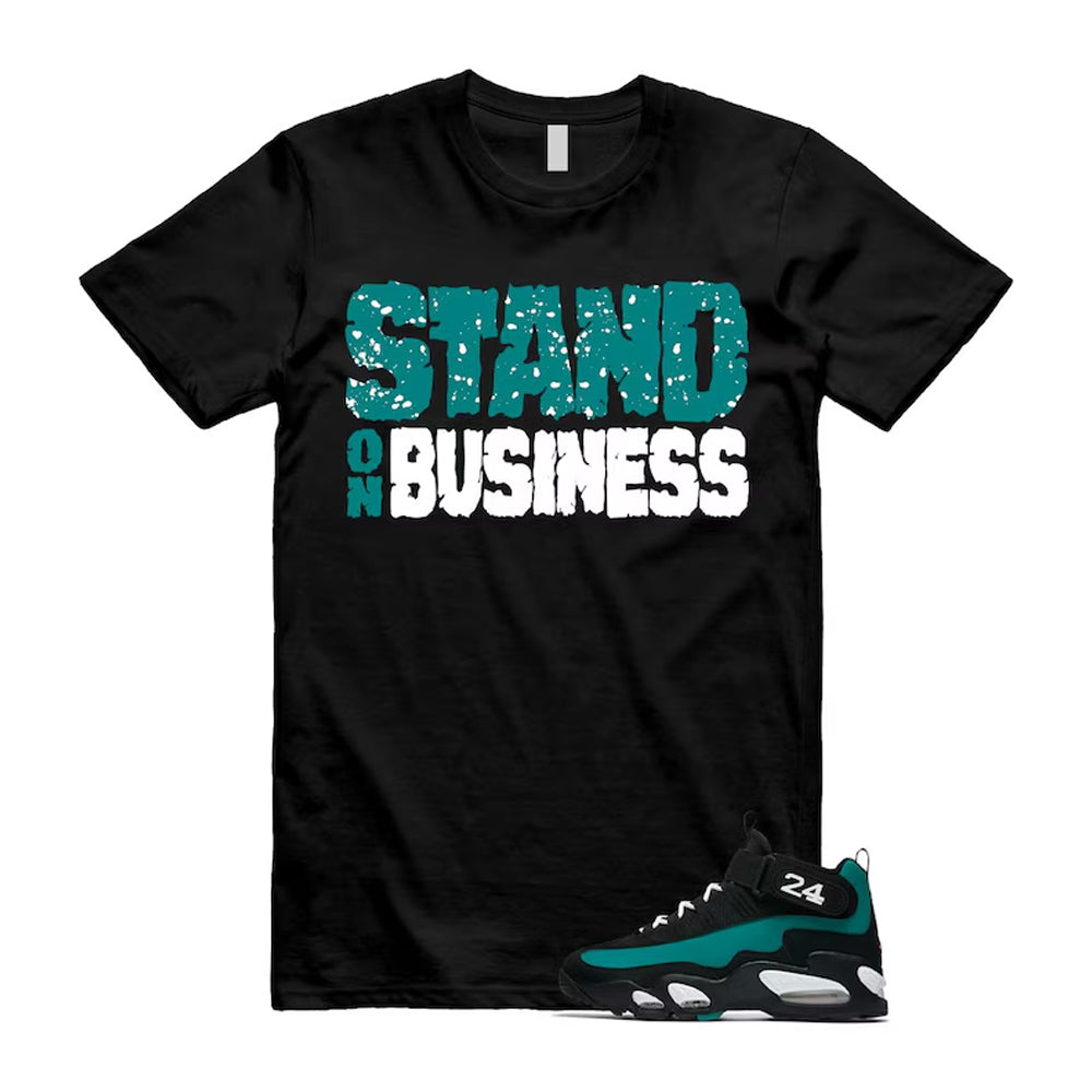 Freshwater Air Griffey Max 1 24 Black White Teal Shirt To Match Stand On Business T-Shirt 2026