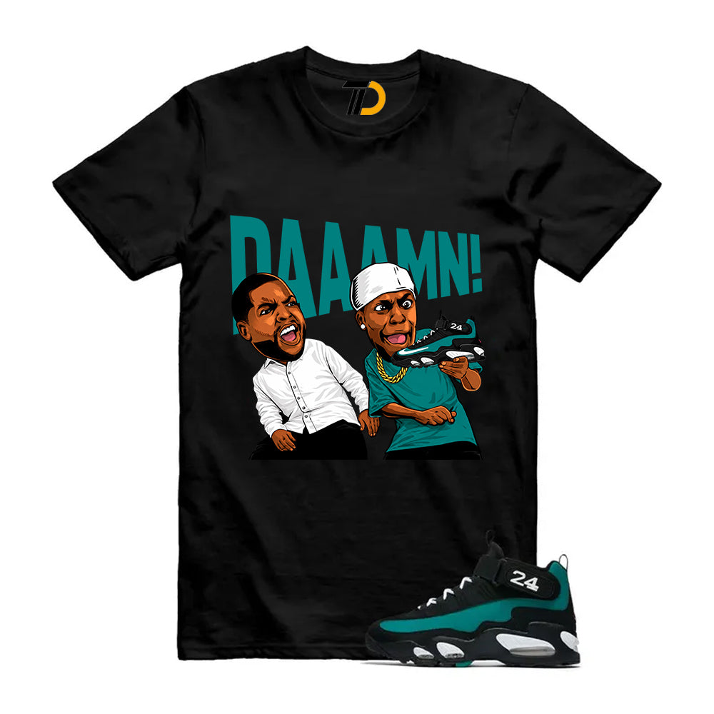 Freshwater Air Griffey Max 1 24 Black White Teal Shirt To Match Daaamn T-Shirt 2026