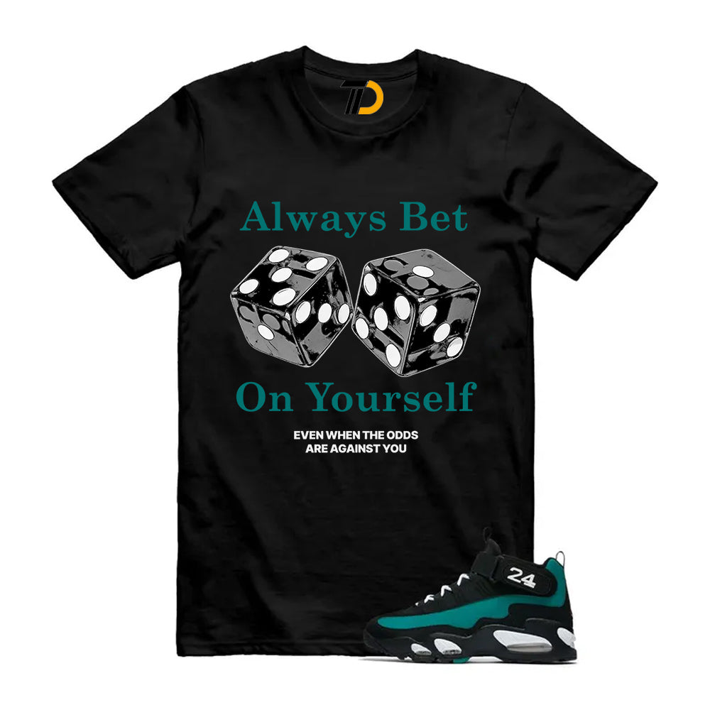 Freshwater Air Griffey Max 1 24 Black White Teal Shirt To Match Always Bet On Yourself T-Shirt 2026