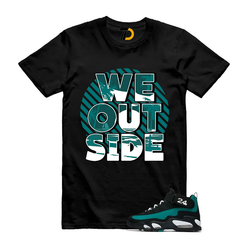 Freshwater Air Griffey Max 1 24 Black White Teal Shirt To Match We Out Side T-Shirt 2026