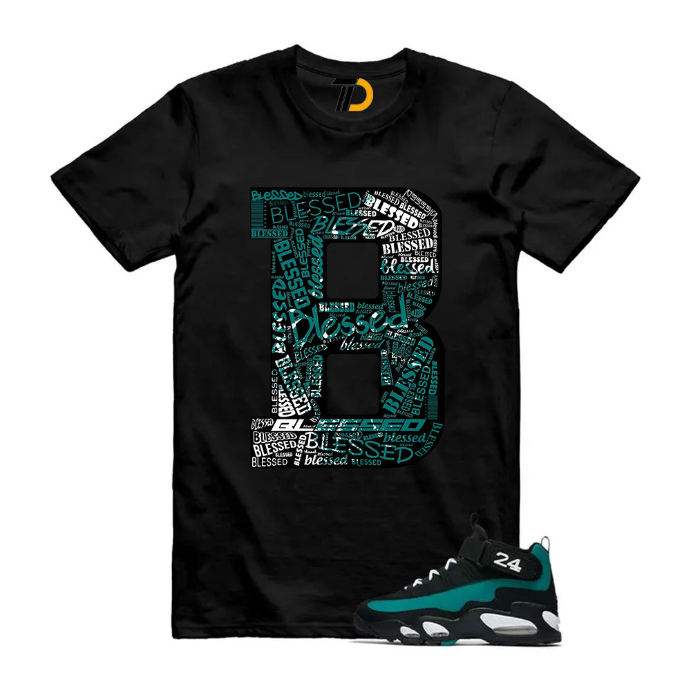 Freshwater Air Griffey Max 1 24 Black White Teal Shirt To Match B Blessed T-Shirt 2026