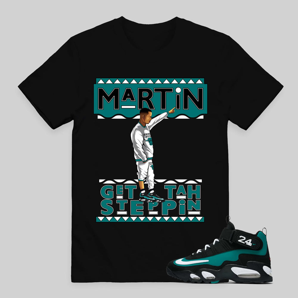 Freshwater Air Griffey Max 1 24 Black White Teal Shirt To Match Martin T-Shirt 2026