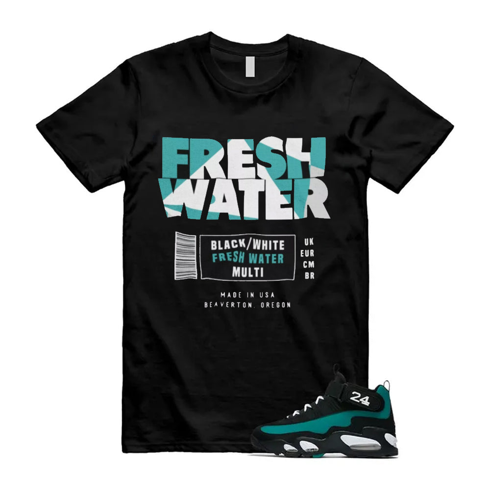 Freshwater Air Griffey Max 1 24 Black White Teal Shirt To Match Freshwater Label T-Shirt 2026