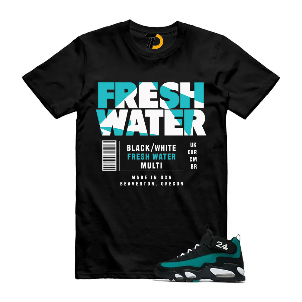 Freshwater Air Griffey Max 1 24 Black White Teal Shirt To Match Freshwater Label T-Shirt 2026