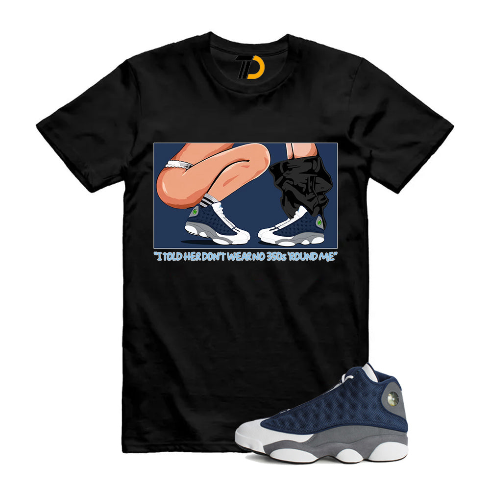 13s Flint Navy Grey White Shirt To Match No 350s T-Shirt 2026