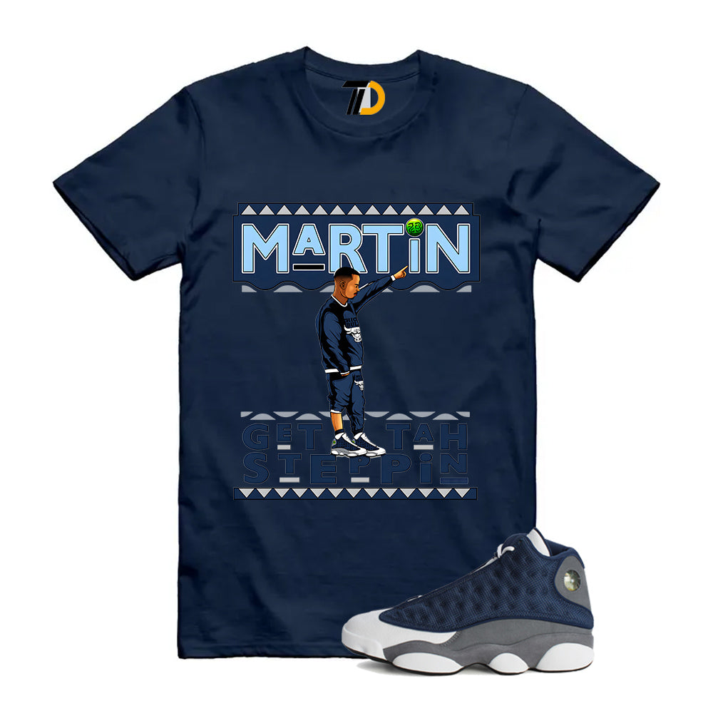 13s Flint Navy Grey White Shirt To Match Martin T-Shirt 2026