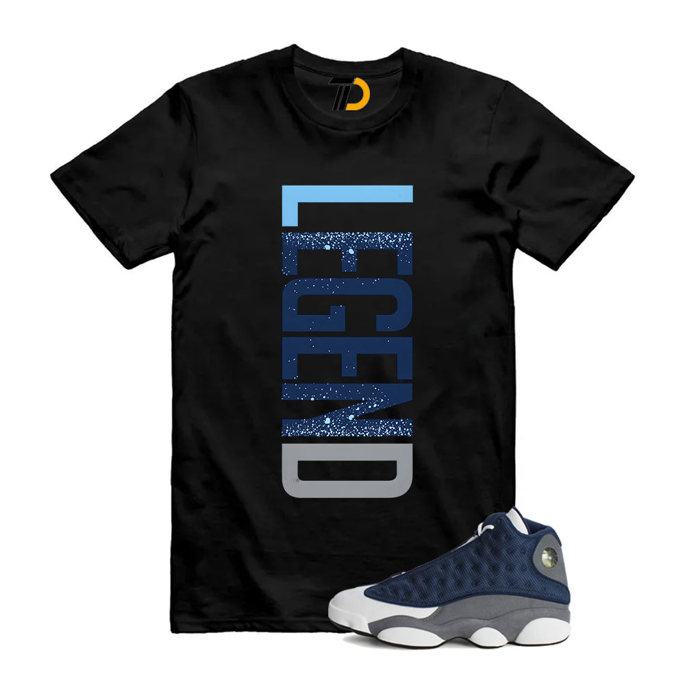 13s Flint Navy Grey White Shirt To Match Legend T-Shirt 2026