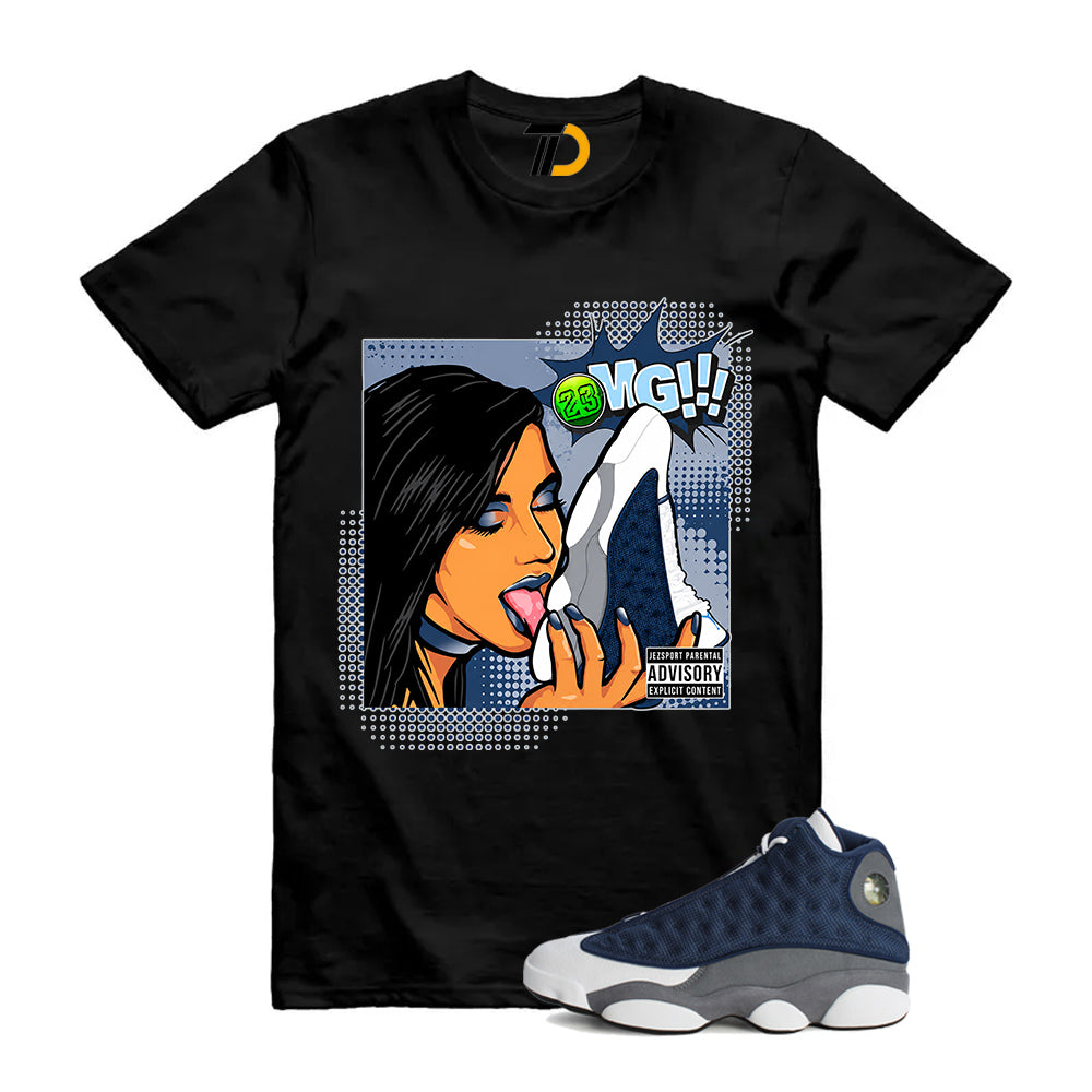 13s Flint Navy Grey White Shirt To Match Omg T-Shirt 2026