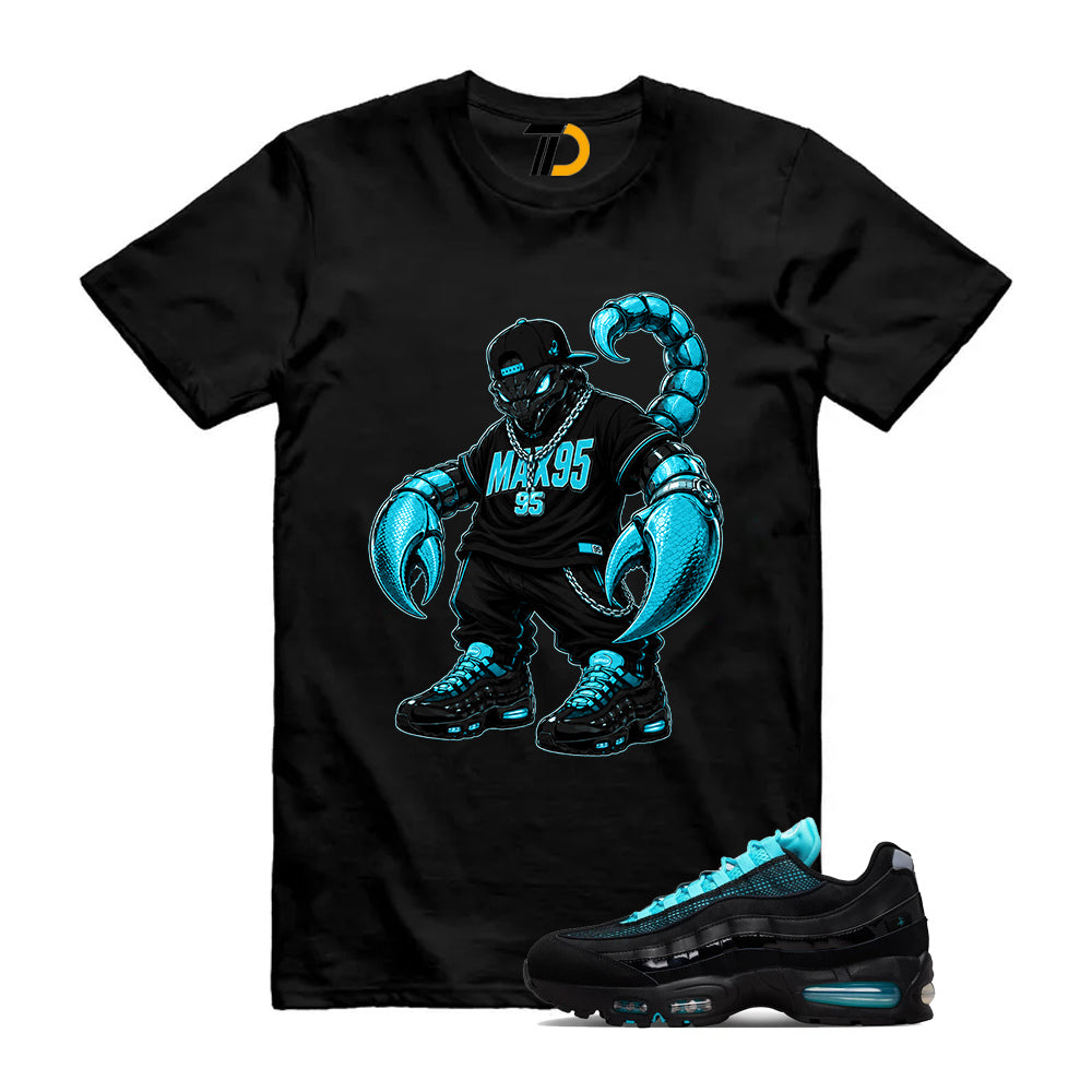Air Max 95 Big Bubble SE Scorpion Black Gamma Blue Shirt To Match Scorpion Rapper 95 T-Shirt 2026