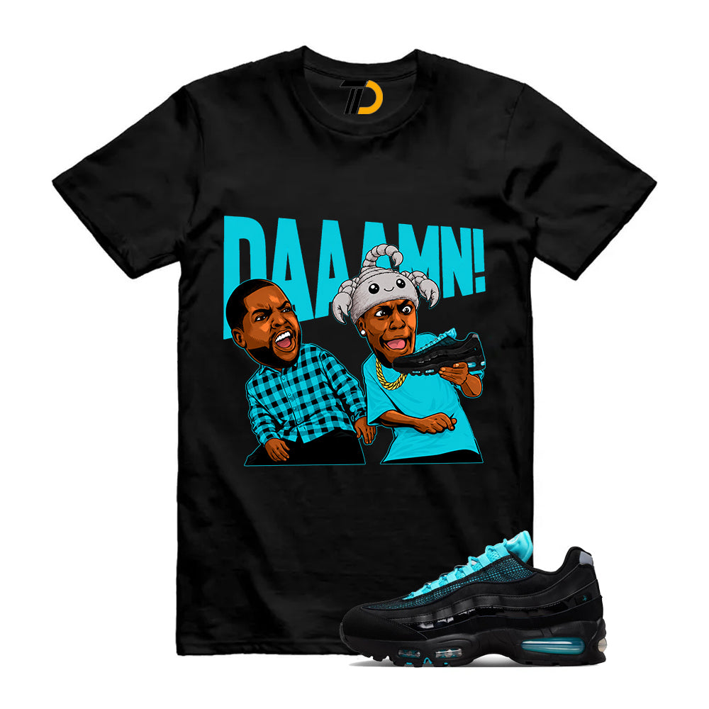 Air Max 95 Big Bubble SE Scorpion Black Gamma Blue Shirt To Match Daaamn T-Shirt 2026