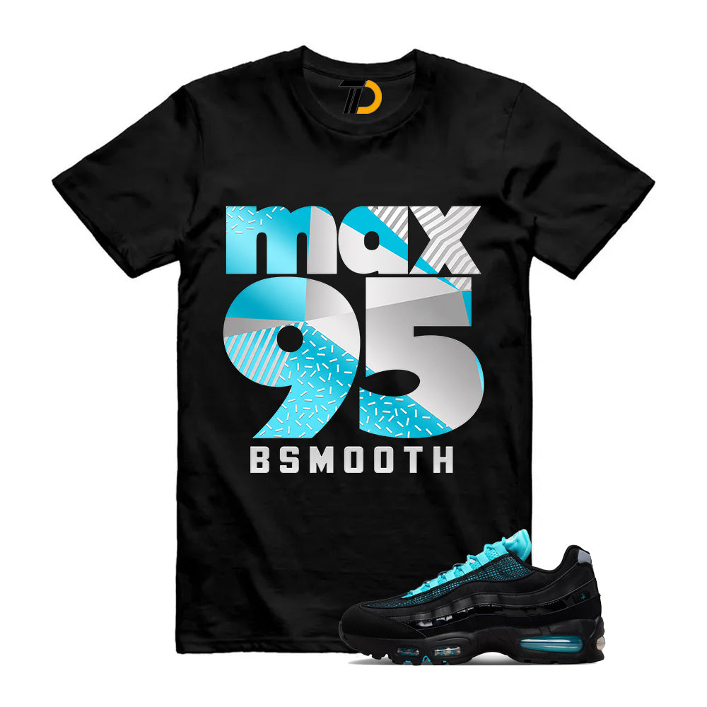 Air Max 95 Big Bubble SE Scorpion Black Gamma Blue Shirt To Match Max 95 Label T-Shirt 2026