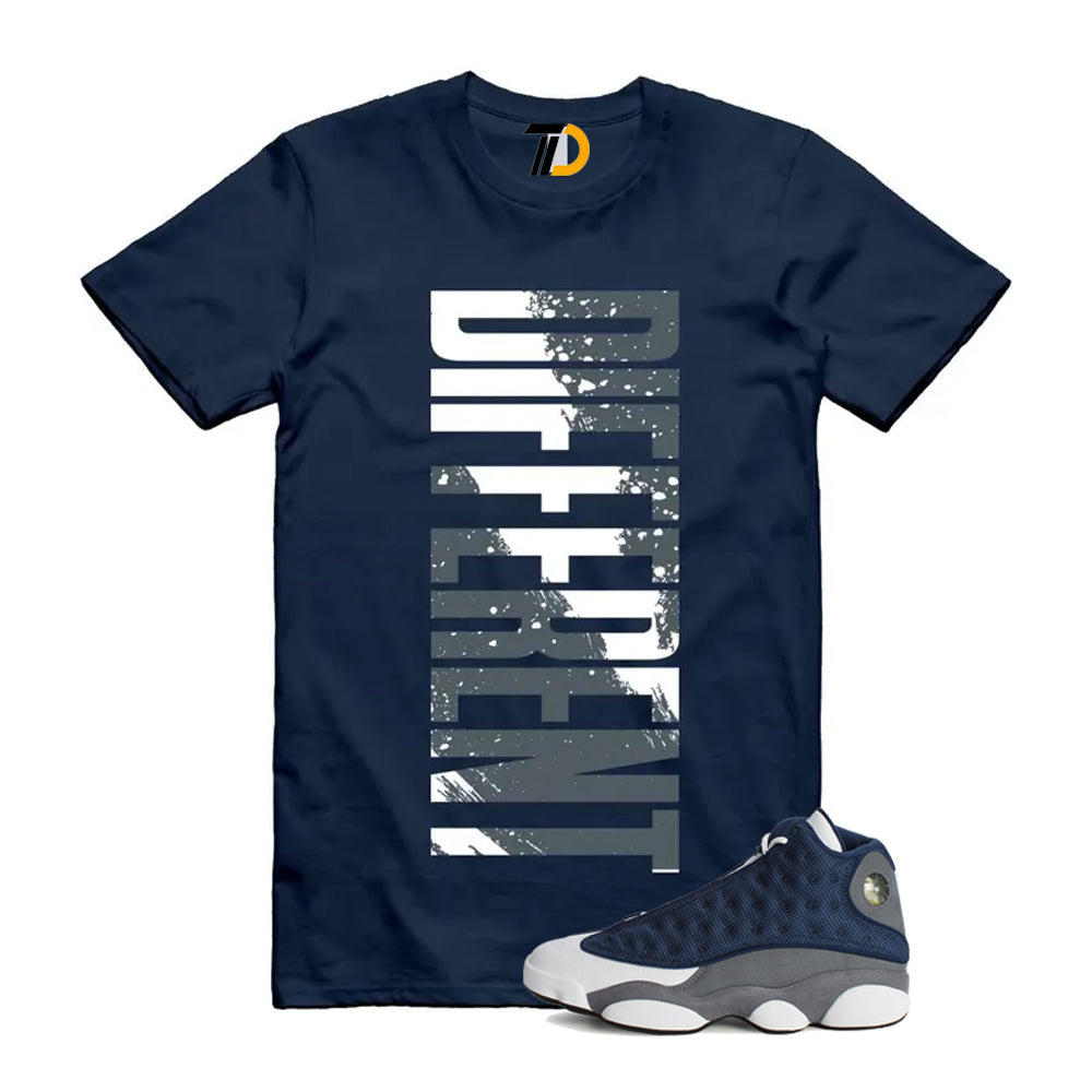 13s Flint Navy Grey White Shirt To Match Different T-Shirt 2026