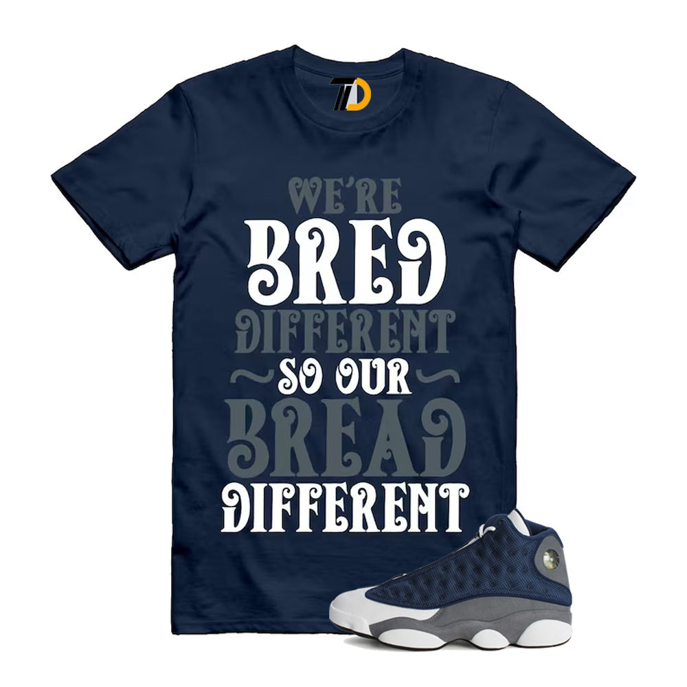 13s Flint Navy Grey White Shirt To Match Bread T-Shirt 2026