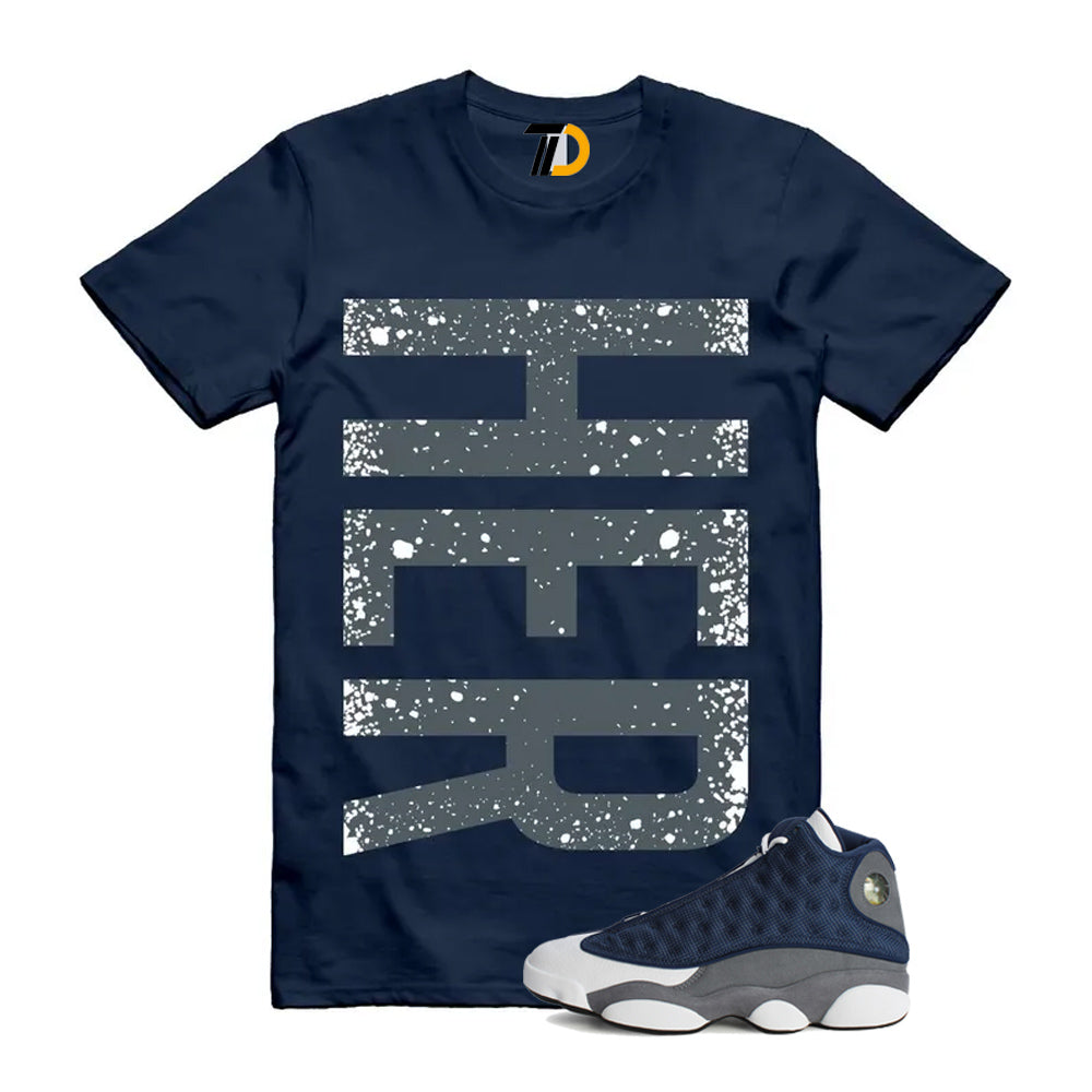 13s Flint Navy Grey White Shirt To Match Her T-Shirt 2026