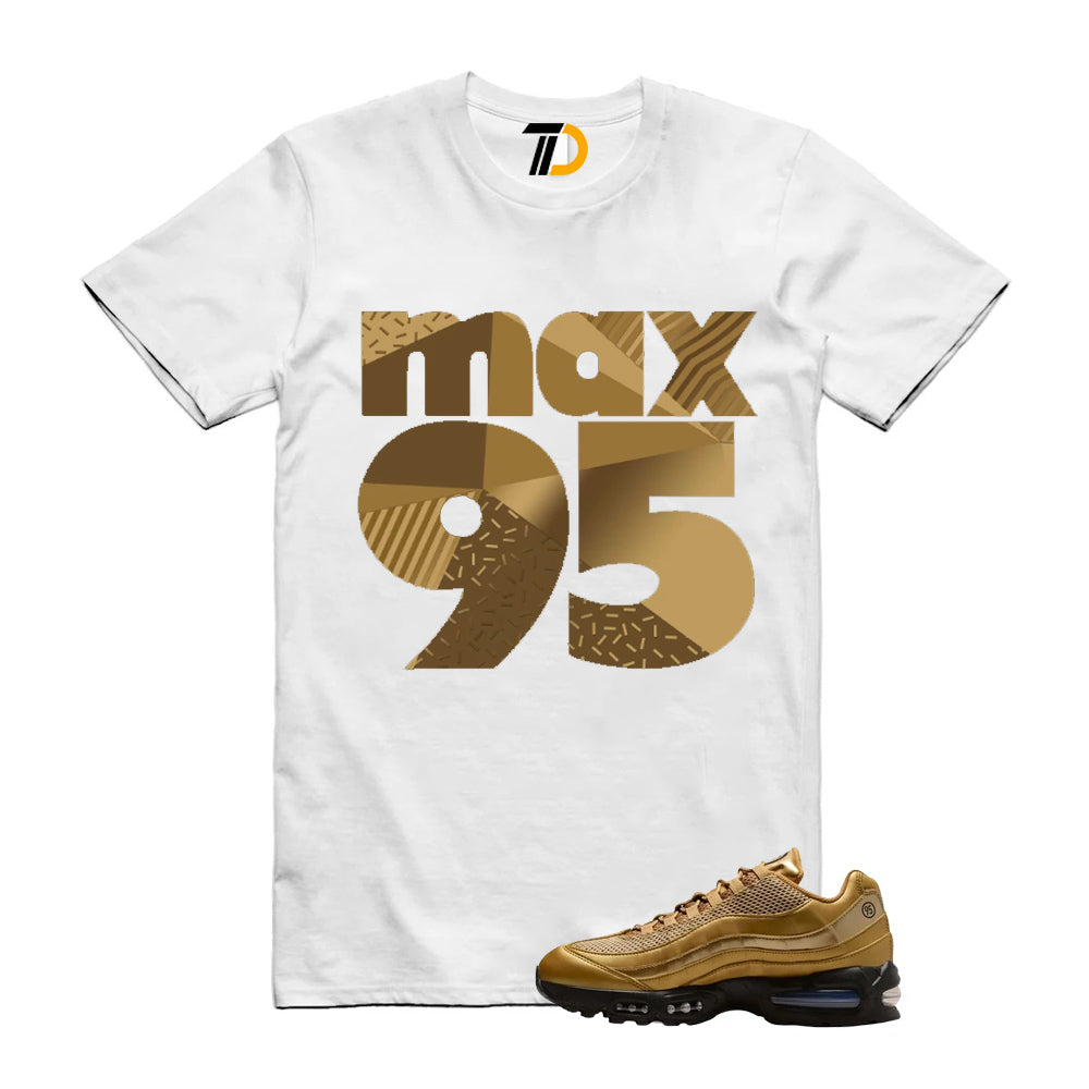Air Max 95 SE Big Bubble Total 90 Metallic Gold Shirt To Match Max 95 Label T-Shirt 2026