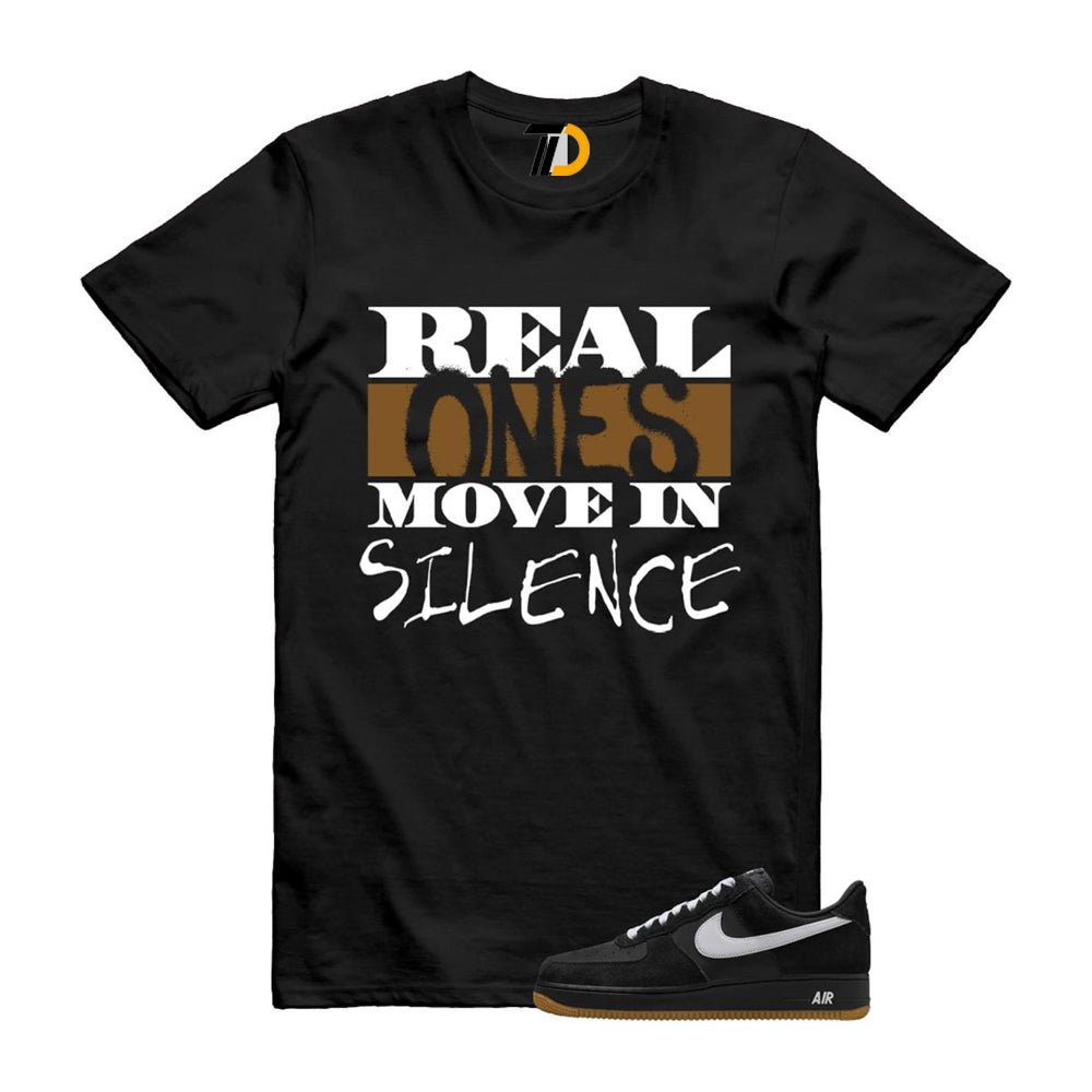 Air Force 1 Black White Gum Light Brown ’07 LV8 Shirt To Match Real T-Shirt 2025