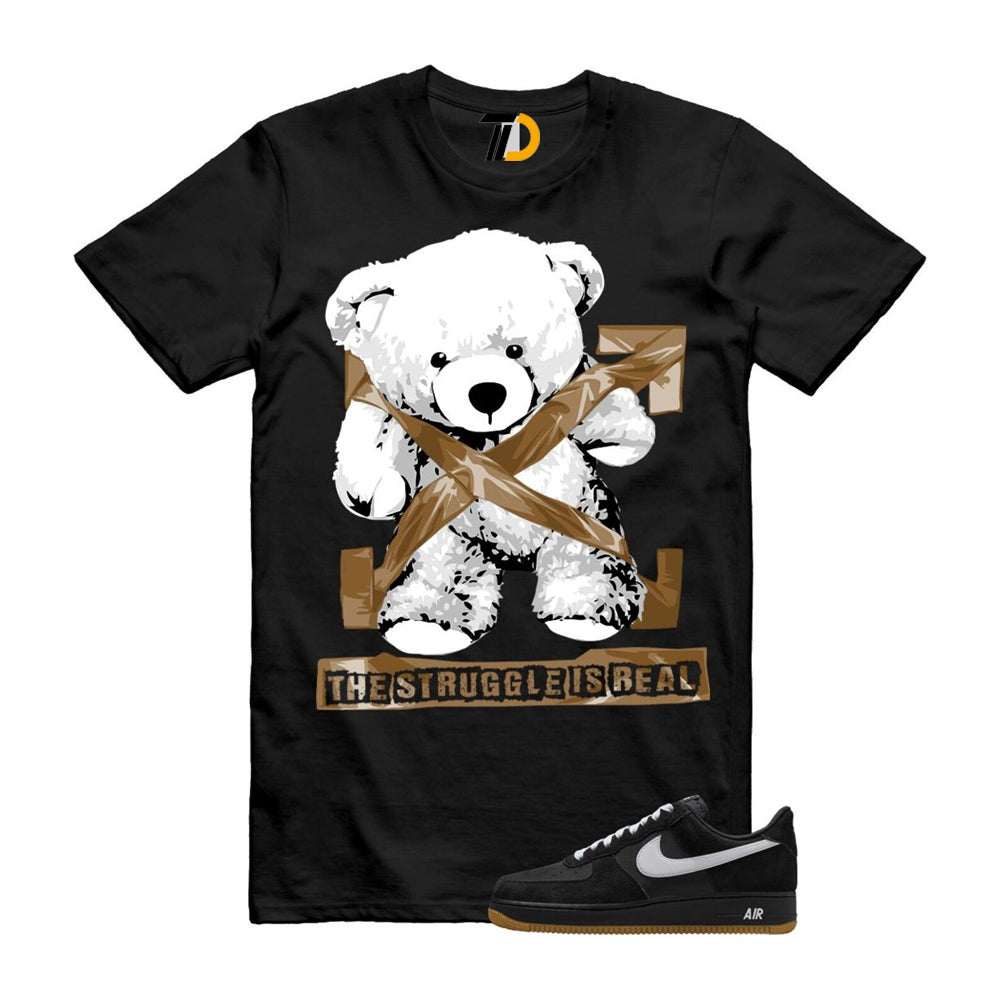 Air Force 1 Black White Gum Light Brown ’07 LV8 Shirt To Match Struggle T-Shirt 2025
