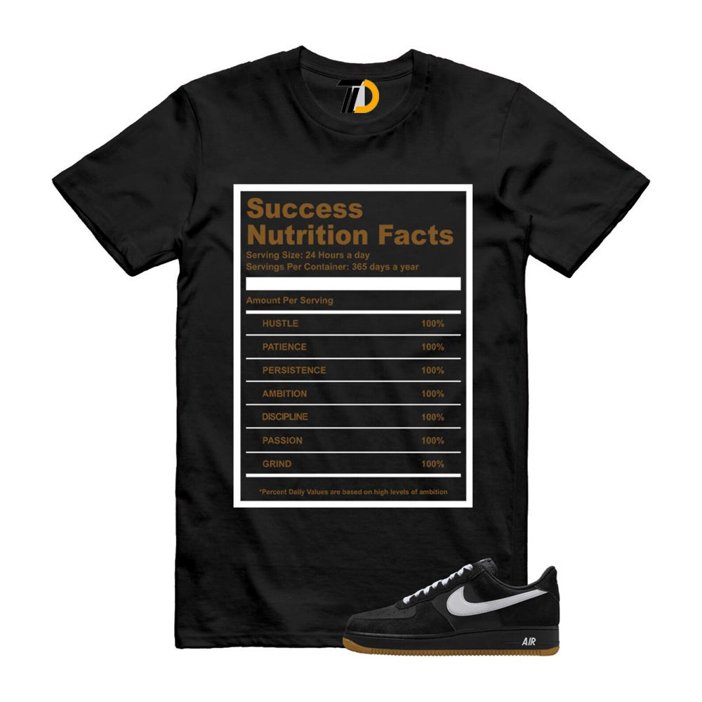 Air Force 1 Black White Gum Light Brown ’07 LV8 Shirt To Match Success T-Shirt 2025