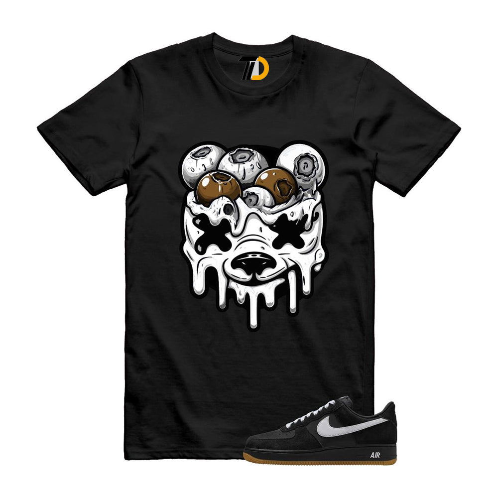 Air Force 1 Black White Gum Light Brown ’07 LV8 Shirt To Match Drippi Bear T-Shirt 2025