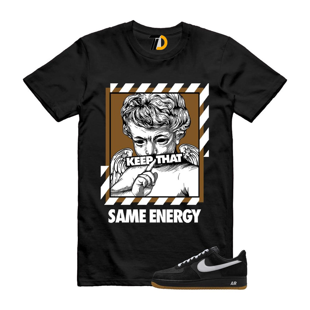 Air Force 1 Black White Gum Light Brown ’07 LV8 Shirt To Match Energy T-Shirt 2025