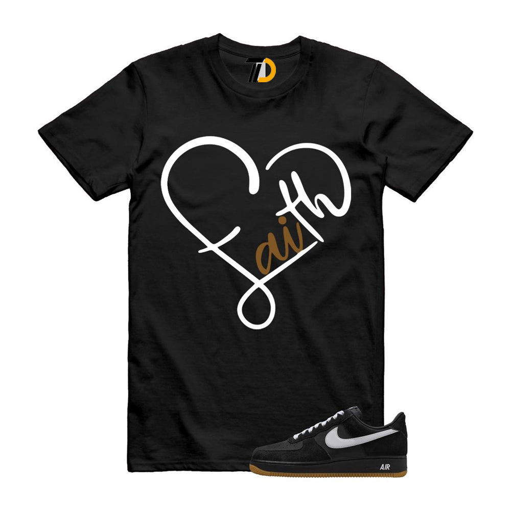 Air Force 1 Black White Gum Light Brown ’07 LV8 Shirt To Match Faith T-Shirt 2025