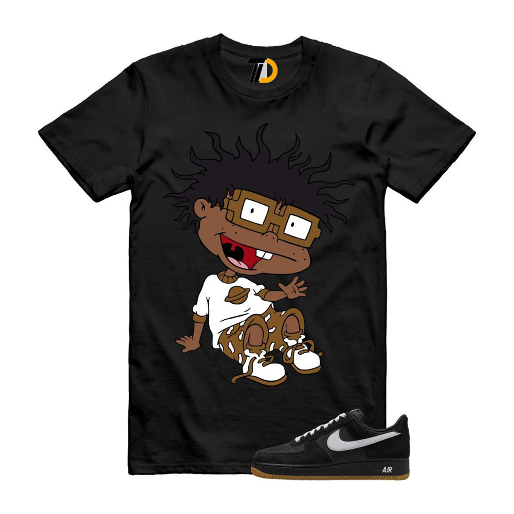 Air Force 1 Black White Gum Light Brown ’07 LV8 Shirt To Match Finster T-Shirt 2025