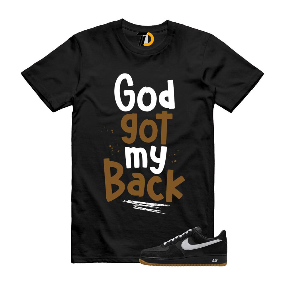 Air Force 1 Black White Gum Light Brown ’07 LV8 Shirt To Match God Got My Back T-Shirt 2025