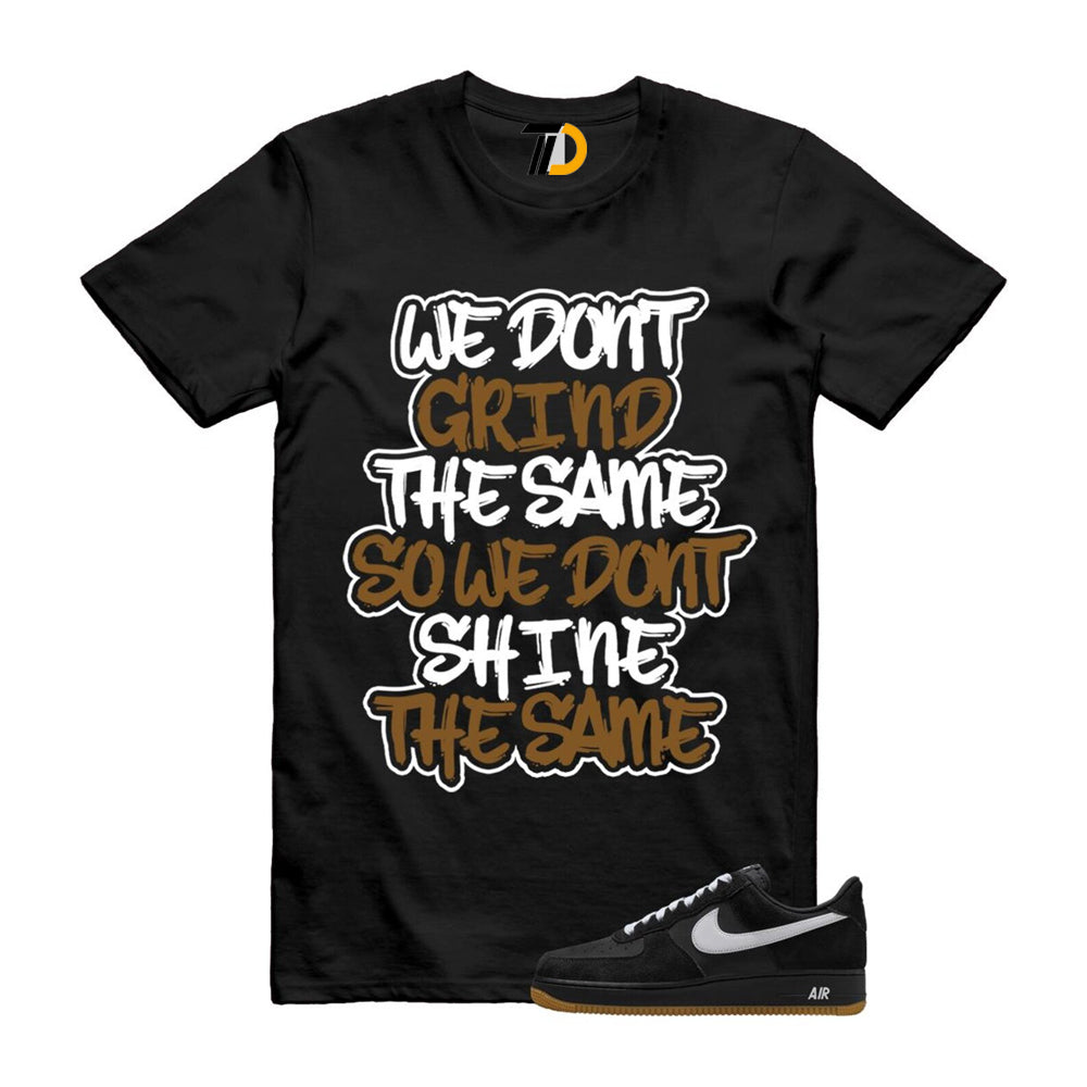 Air Force 1 Black White Gum Light Brown ’07 LV8 Shirt To Match Grind T-Shirt 2025