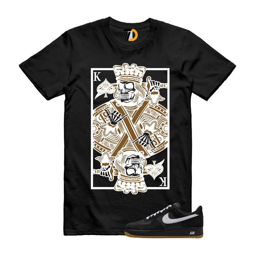 Air Force 1 Black White Gum Light Brown ’07 LV8 Shirt To Match King Card T-Shirt 2025