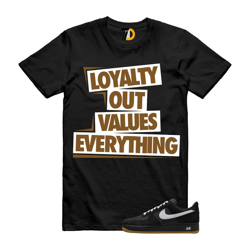 Air Force 1 Black White Gum Light Brown ’07 LV8 Shirt To Match Love T-Shirt 2025