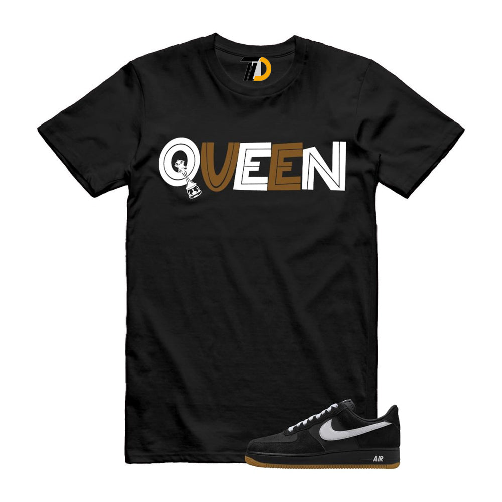 Air Force 1 Black White Gum Light Brown ’07 LV8 Shirt To Match Queen T-Shirt 2025