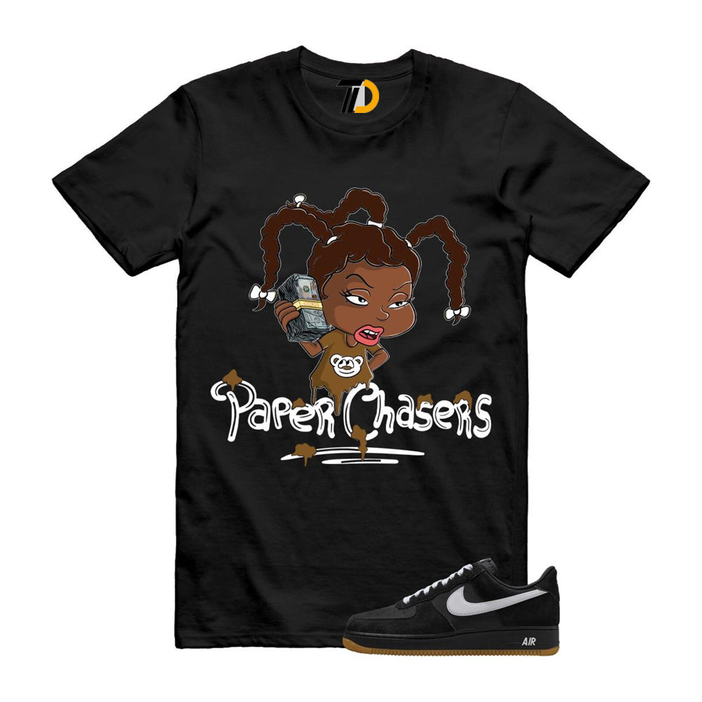 Air Force 1 Black White Gum Light Brown ’07 LV8 Shirt To Match Paper Chasers T-Shirt 2025