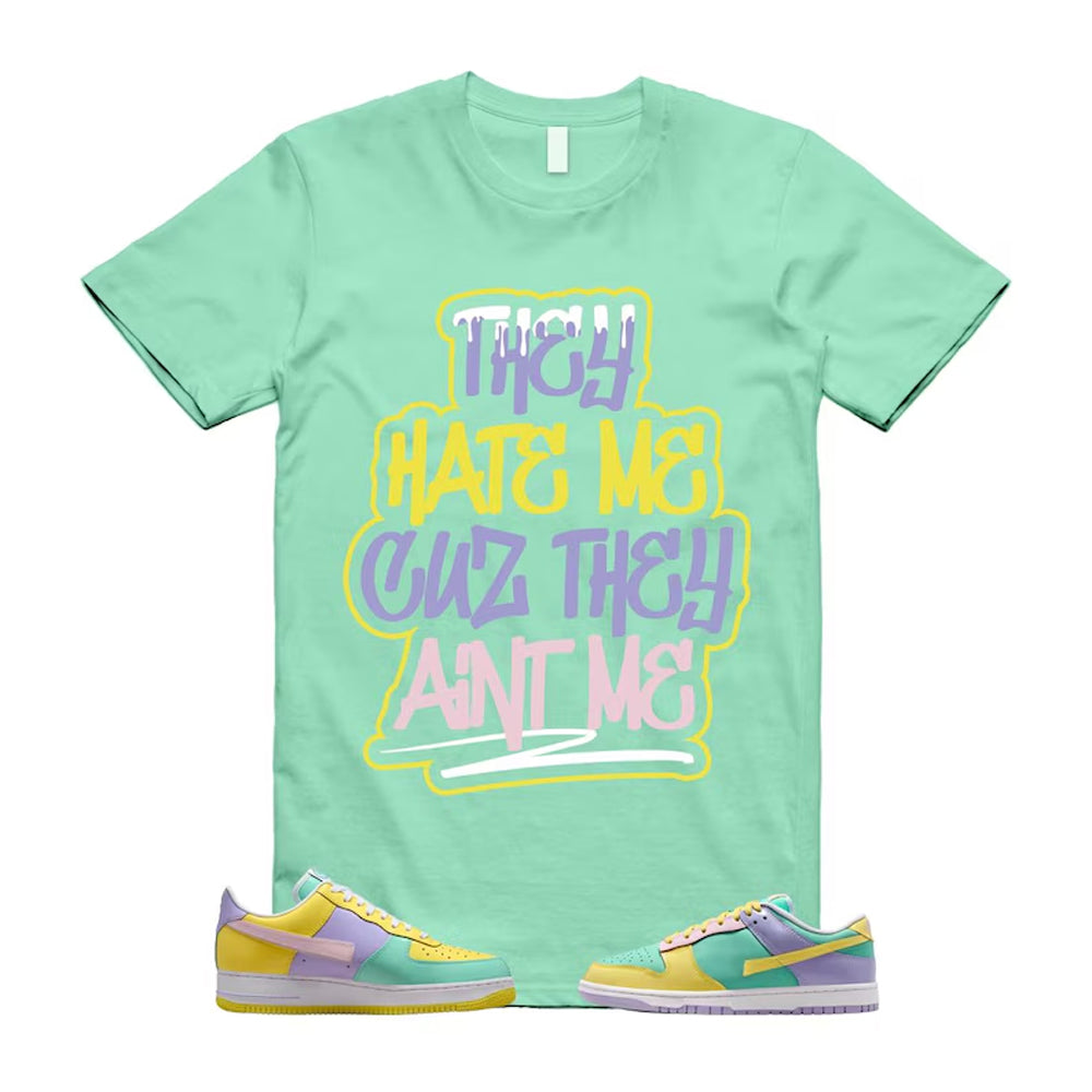 Dunk Easter Air Force 1 Emerald Rise Yellow Pulse Hydrangeas White Pink Foam 2026 Shirt To Match They Hate Me T-Shirt