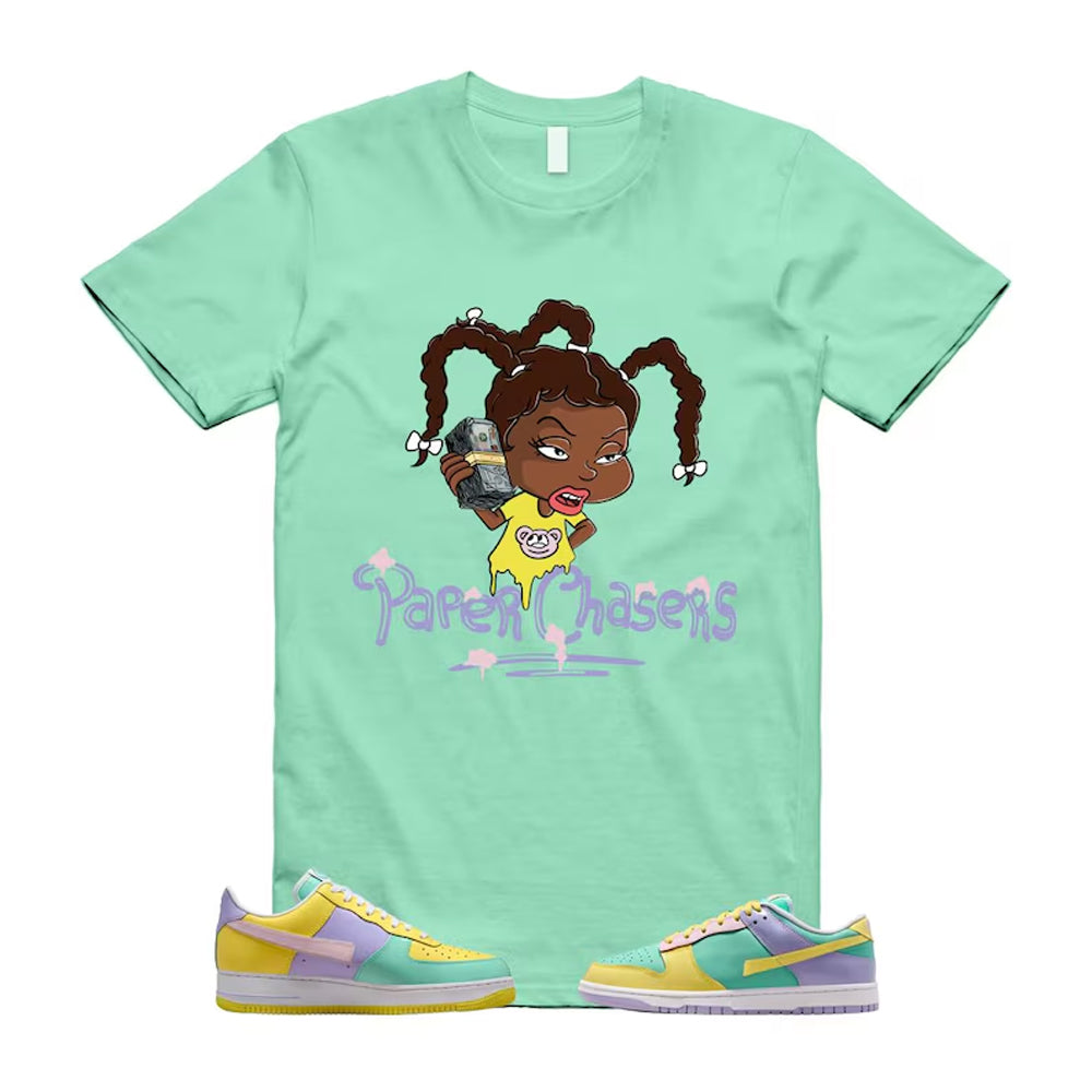 Dunk Easter Air Force 1 Emerald Rise Yellow Pulse Hydrangeas White Pink Foam 2026 Shirt To Match Paper Chasers T-Shirt