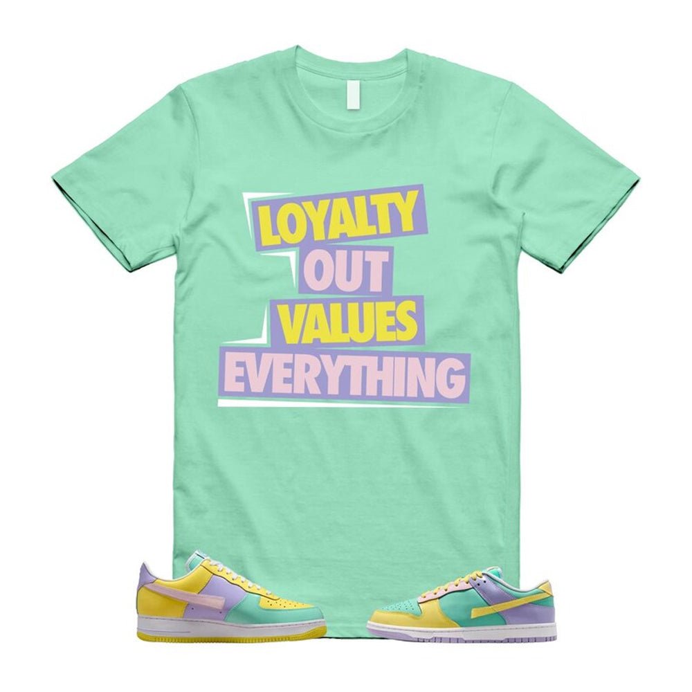 Dunk Easter Air Force 1 Emerald Rise Yellow Pulse Hydrangeas White Pink Foam 2026 Shirt To Match Loyalty T-Shirt