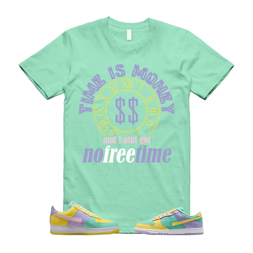Dunk Easter Air Force 1 Emerald Rise Yellow Pulse Hydrangeas White Pink Foam 2026 Shirt To Match Time Is Money T-Shirt