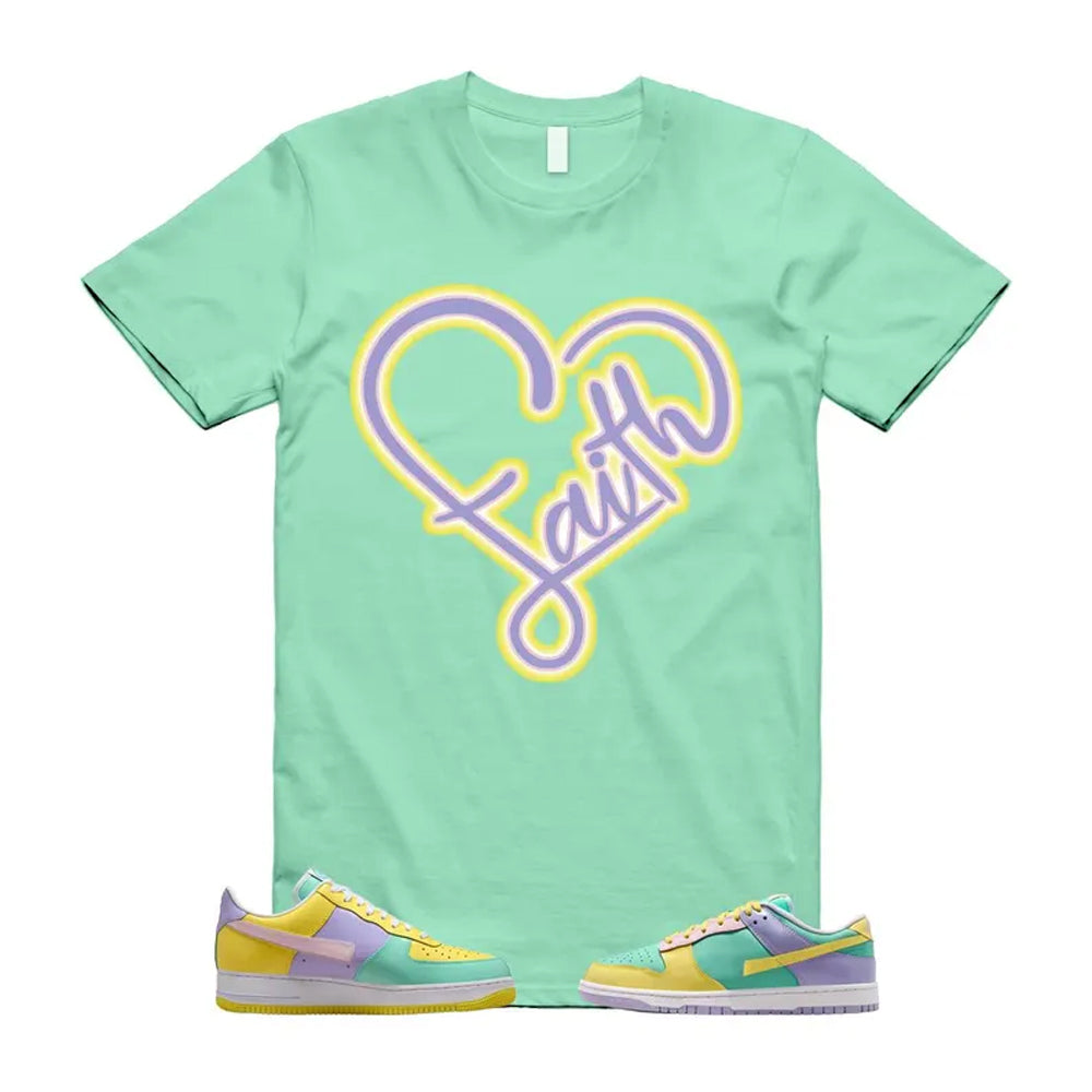 Dunk Easter Air Force 1 Emerald Rise Yellow Pulse Hydrangeas White Pink Foam 2026 Shirt To Match Faith T-Shirt
