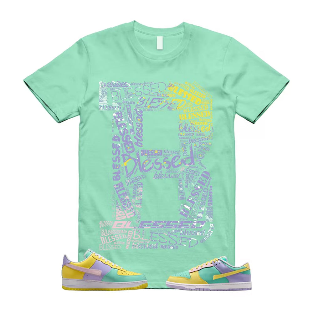 Dunk Easter Air Force 1 Emerald Rise Yellow Pulse Hydrangeas White Pink Foam 2026 Shirt To Match B Blessed T-Shirt