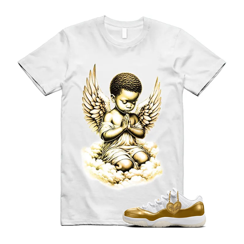 11 Low Mother's Day Gold White 2026 Shirt To Match Angel T-Shirt