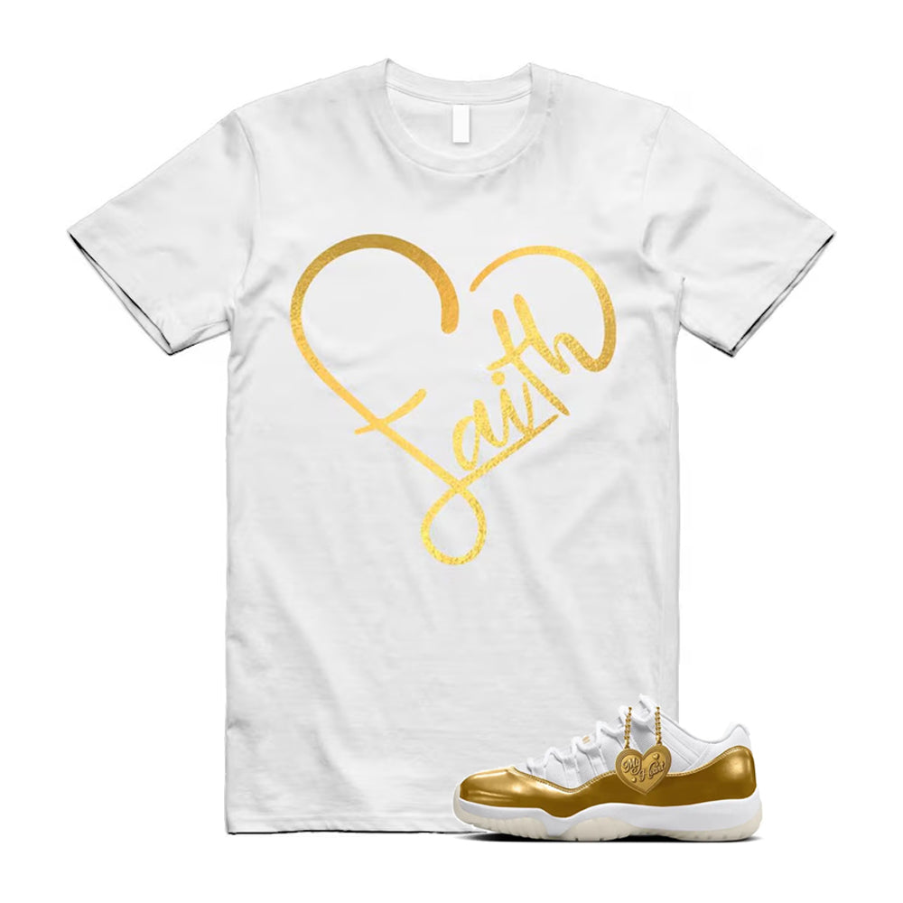 11 Low Mother's Day Gold White 2026 Shirt To Match Faith T-Shirt