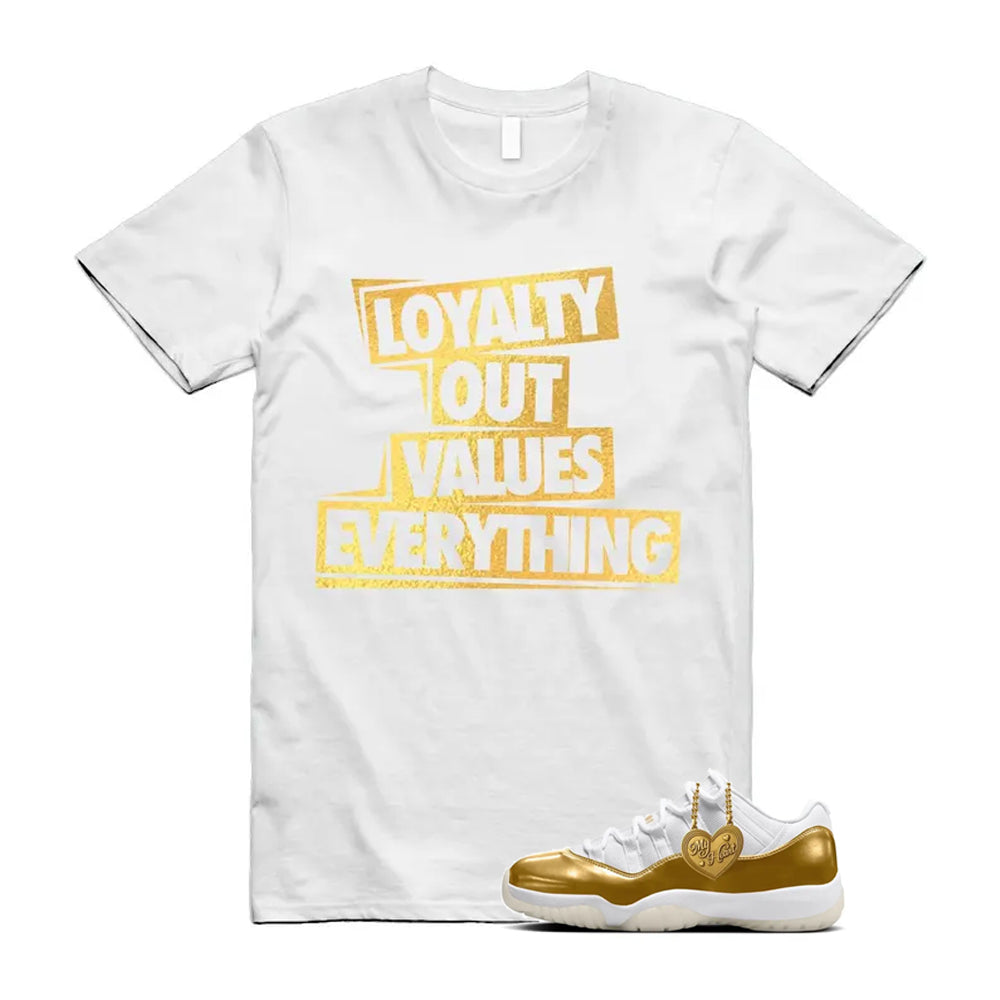 11 Low Mother's Day Gold White 2026 Shirt To Match Love T-Shirt