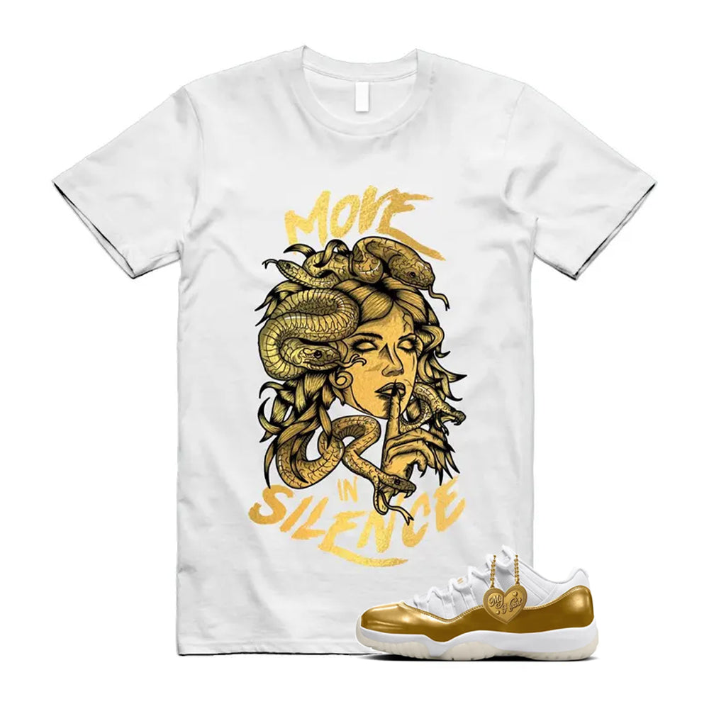 11 Low Mother's Day Gold White 2026 Shirt To Match Move In Silence T-Shirt