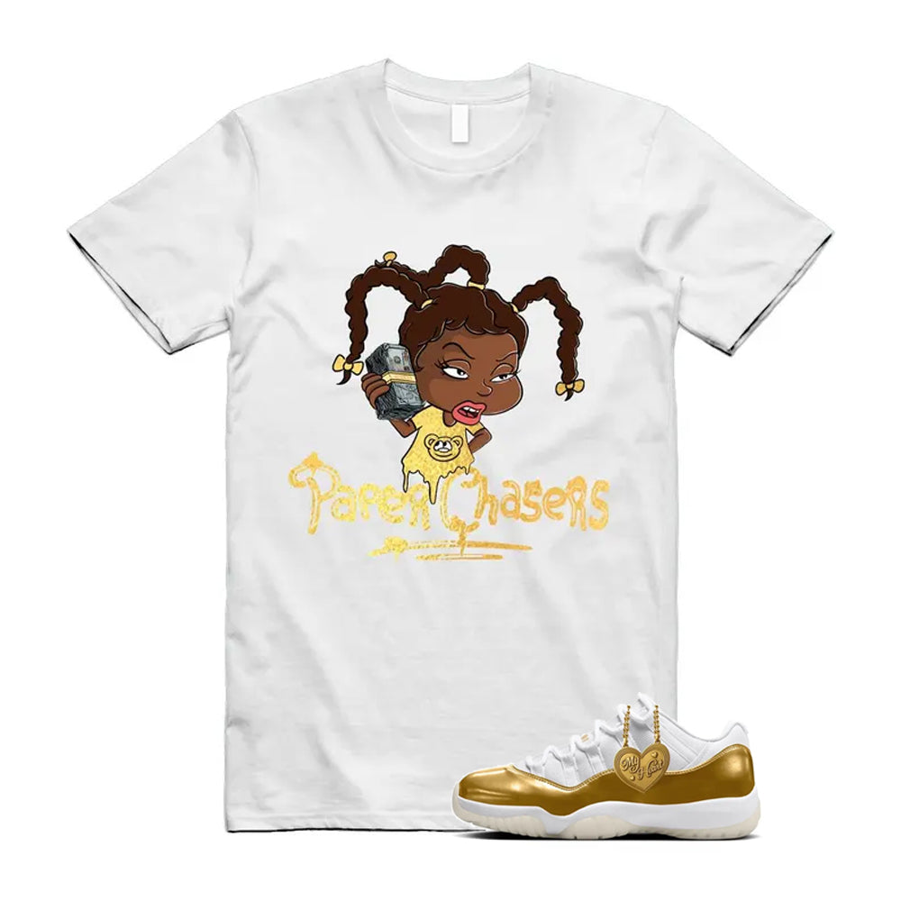 11 Low Mother's Day Gold White 2026 Shirt To Match Paper Chasers T-Shirt