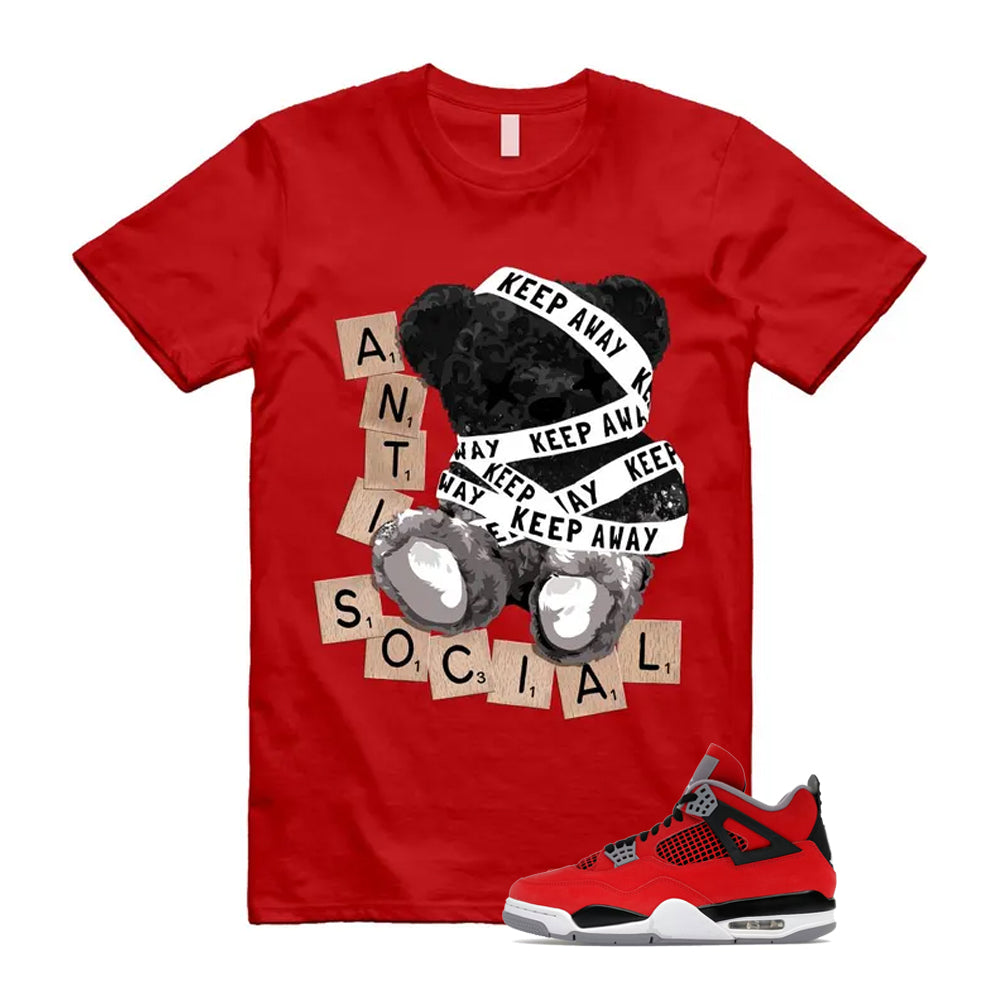 4 Toro Bravo Fire Red White Black Cement Grey 2026 Shirt To Match Anti Social T-Shirt